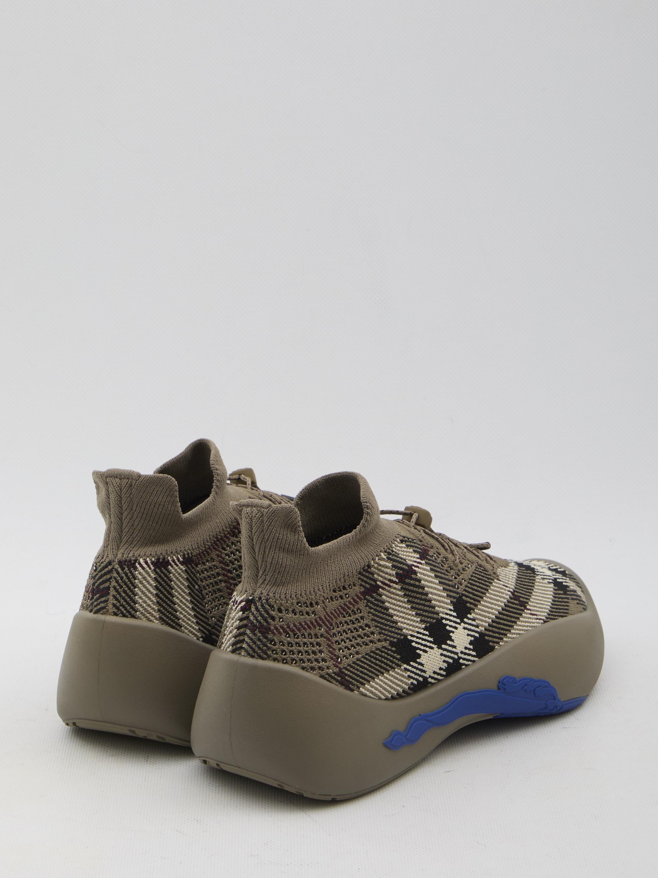 Check knit Neptune sneakers