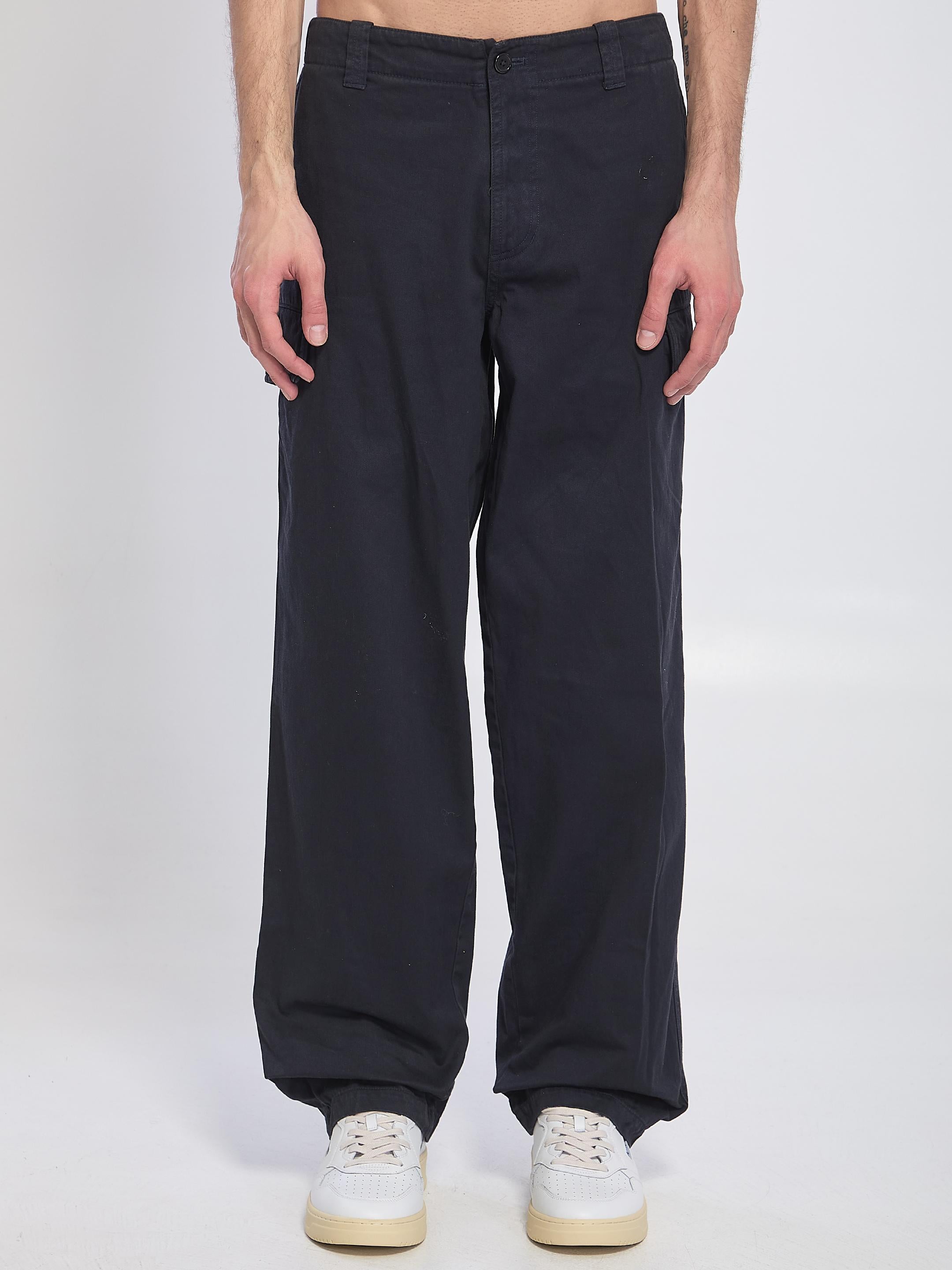 Blue cargo pants