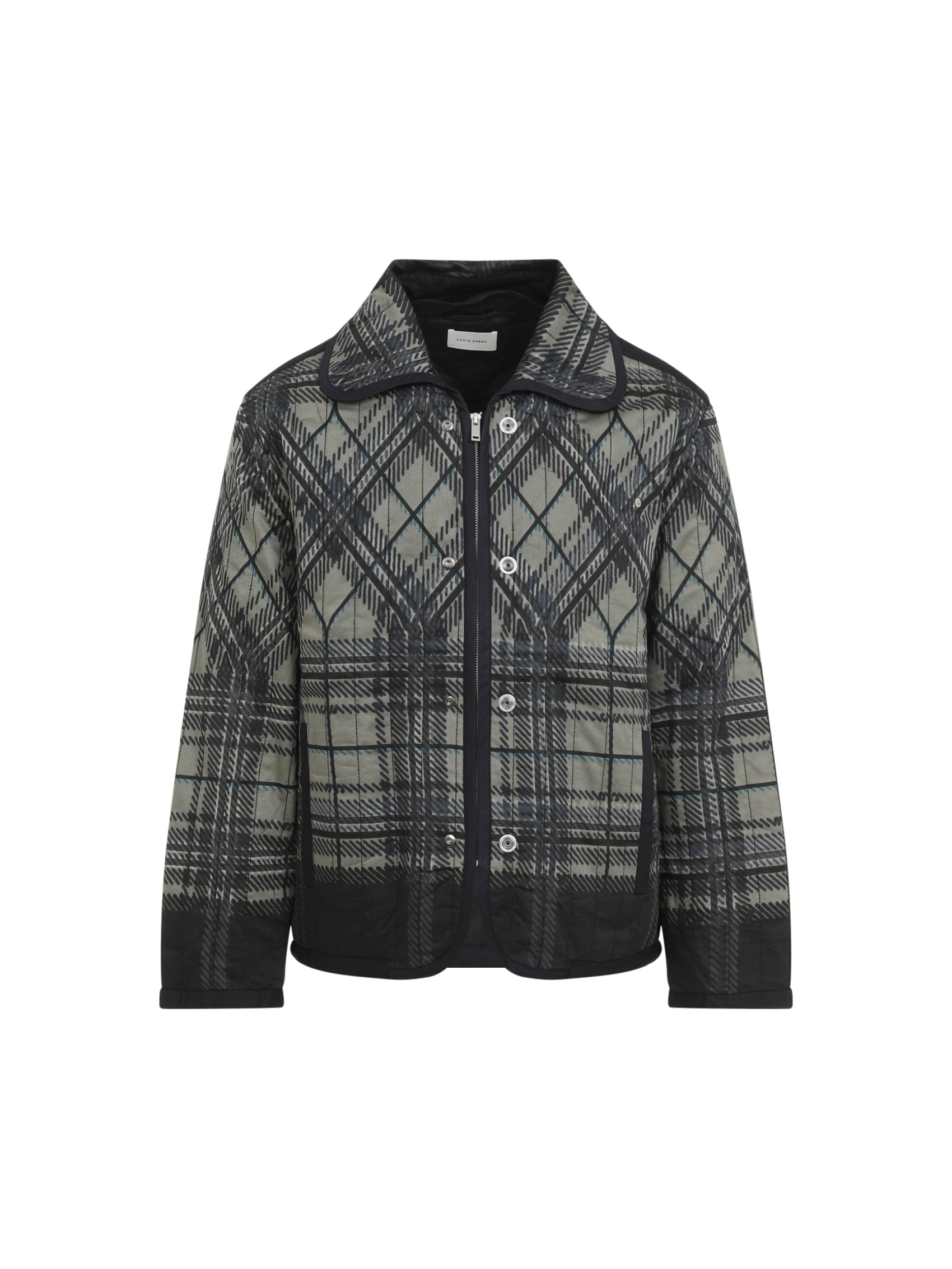 Quilted Plaid Fade Jacket