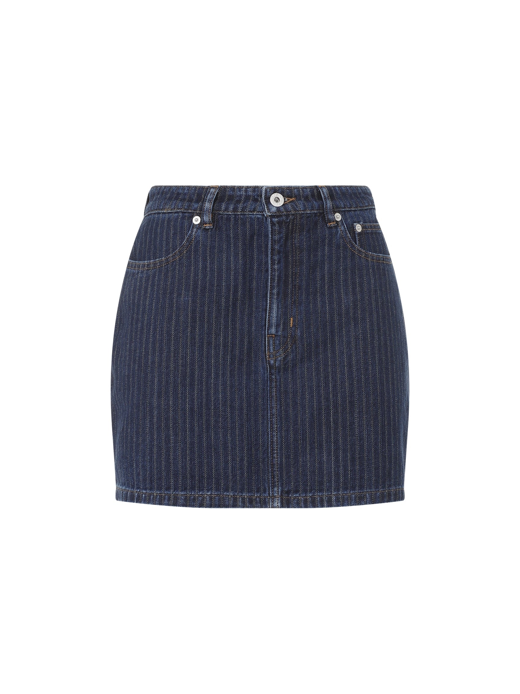 Stripped Jacquard Mini Skirt