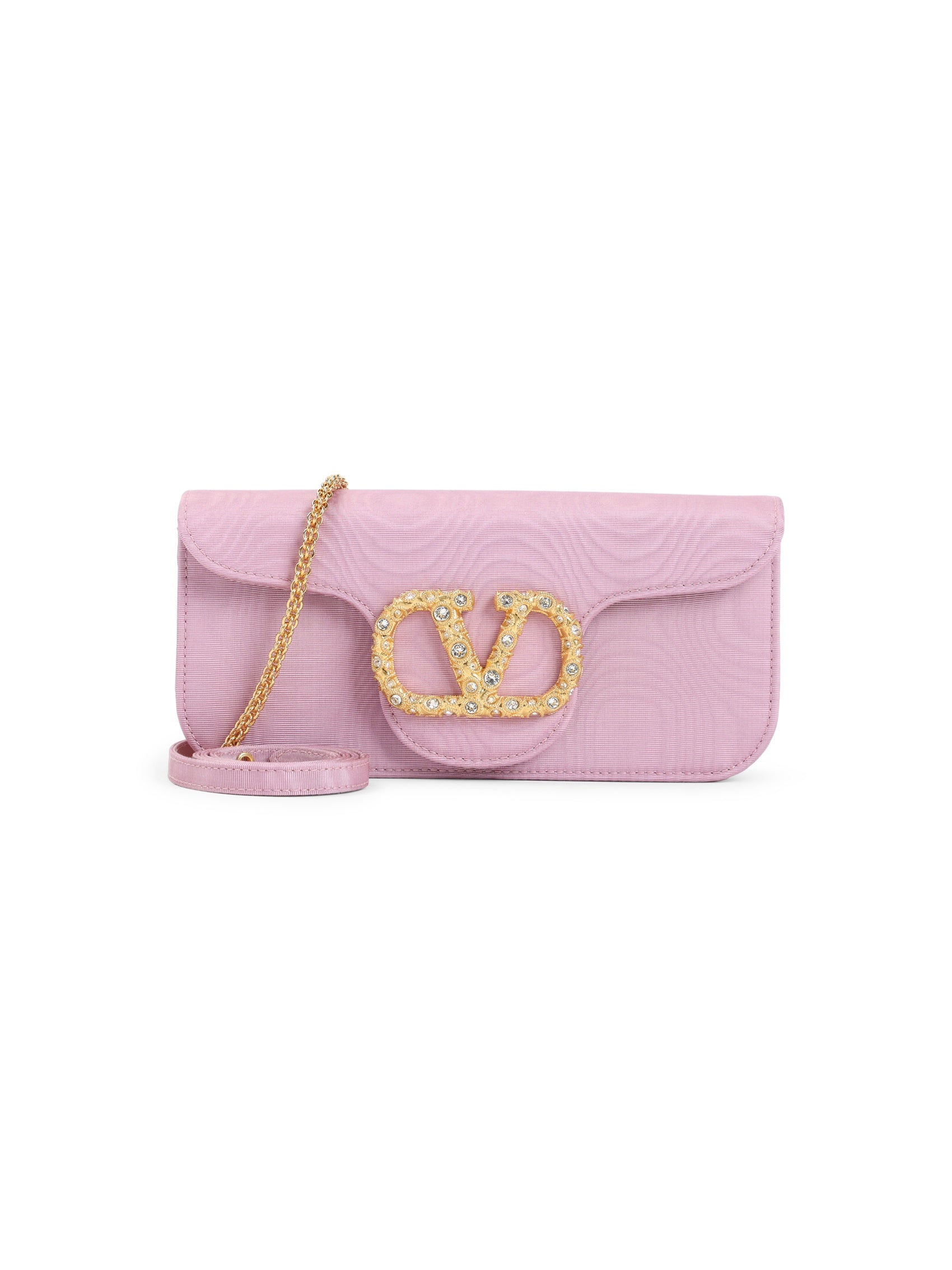 Moiré Textile Clutch
