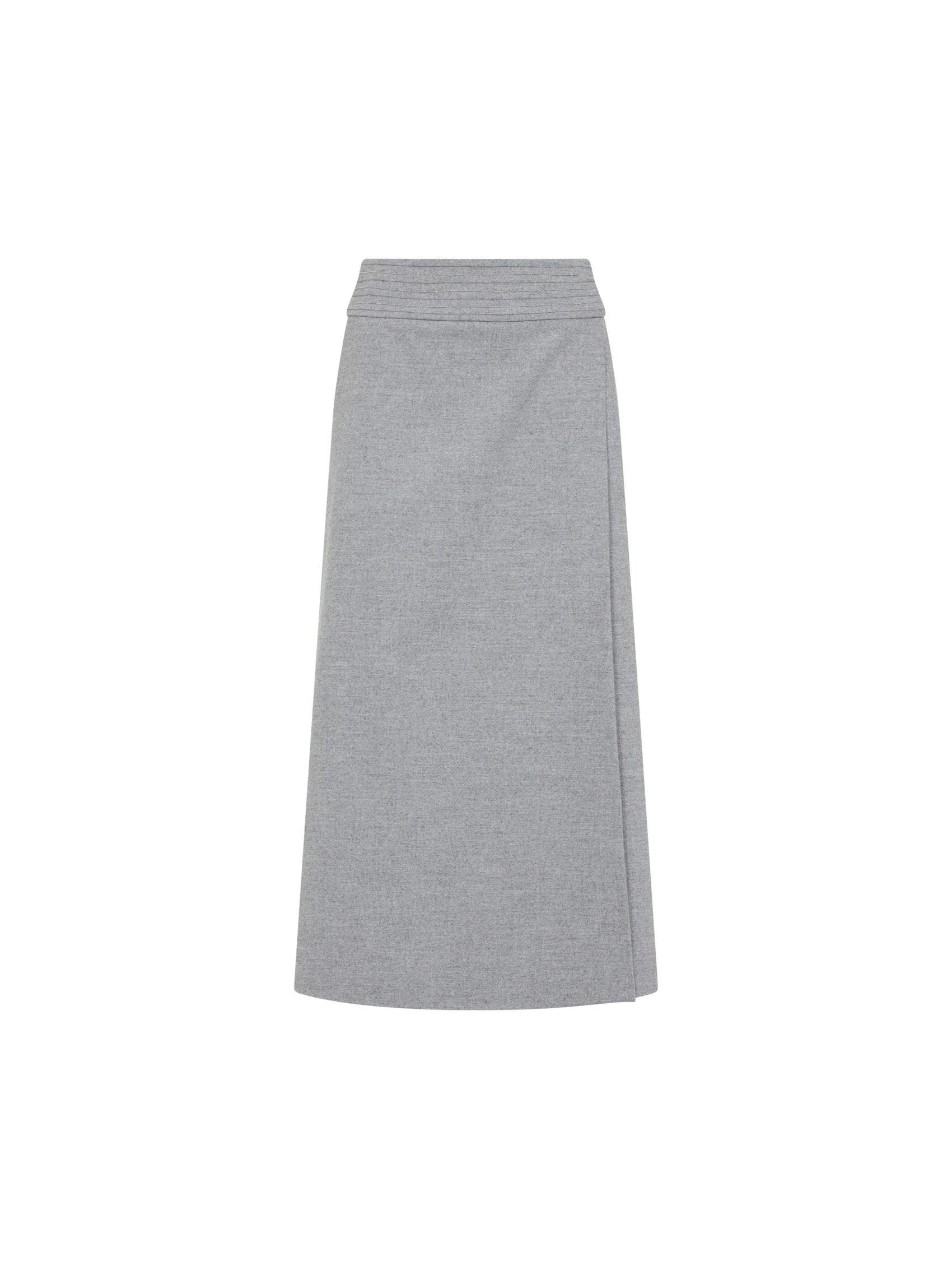 Wool Midi Skirt