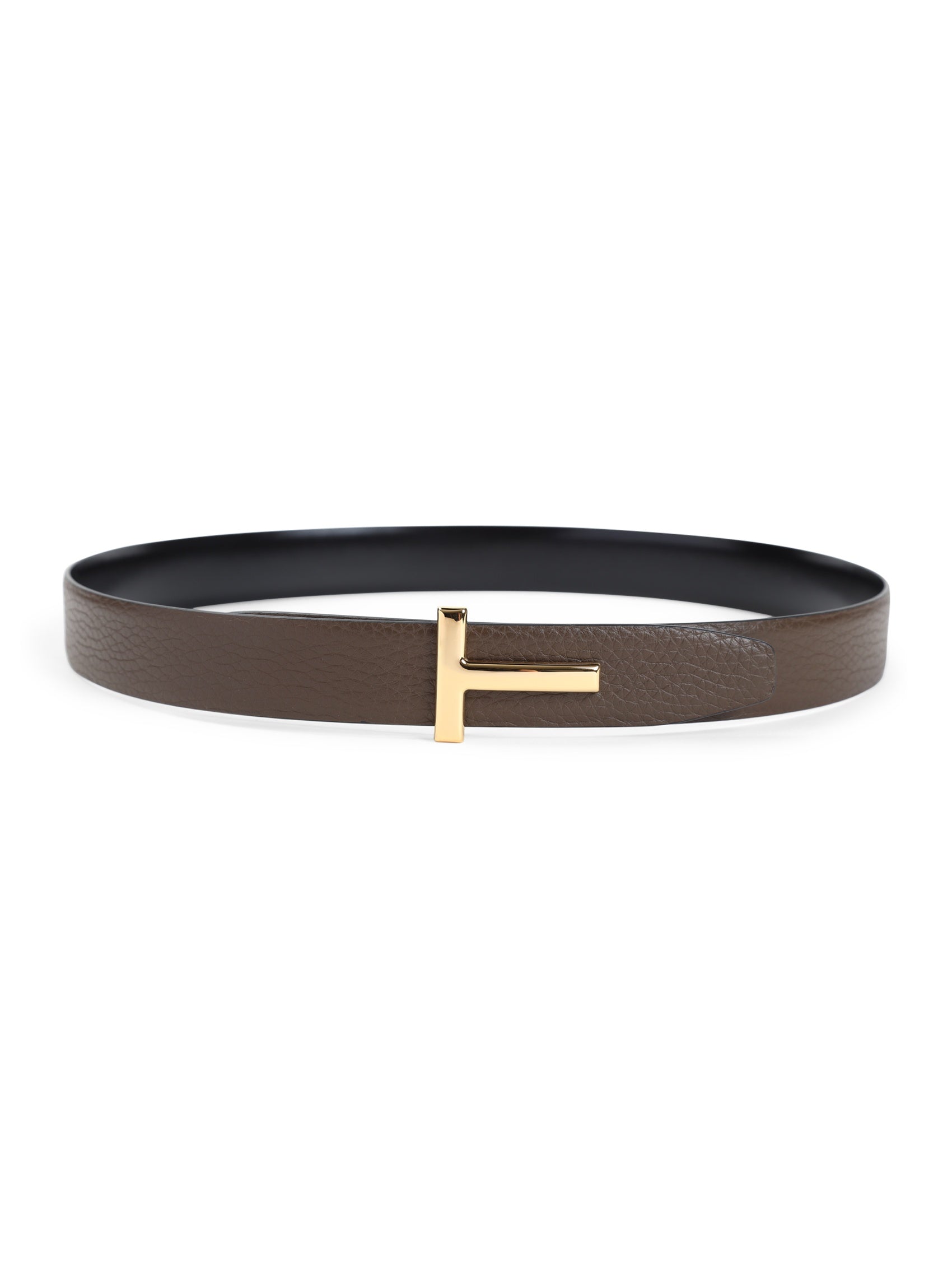 Grained Calf Leather Belt