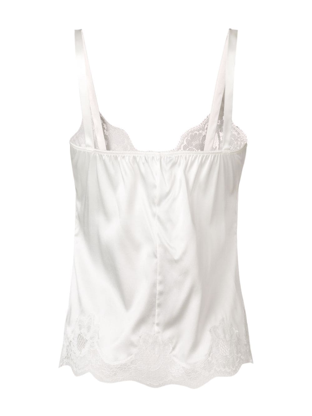LACE-DETAIL SATIN CAMISOLE TOP