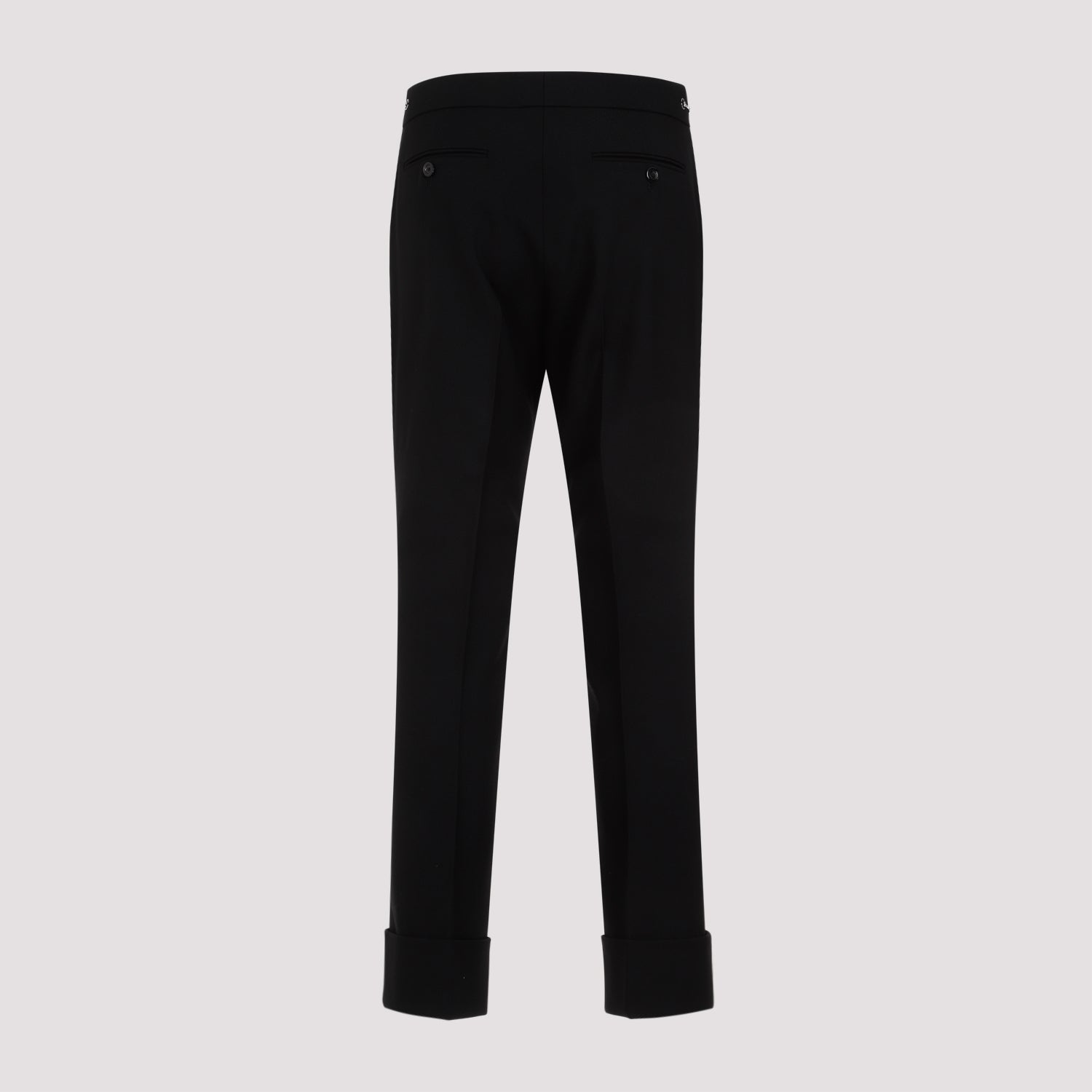 Black wool pants