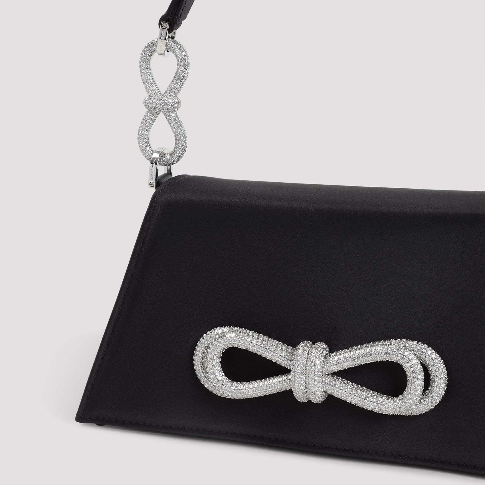 Mach&Mach Samatha Double Bow Satin Shoulder Bag