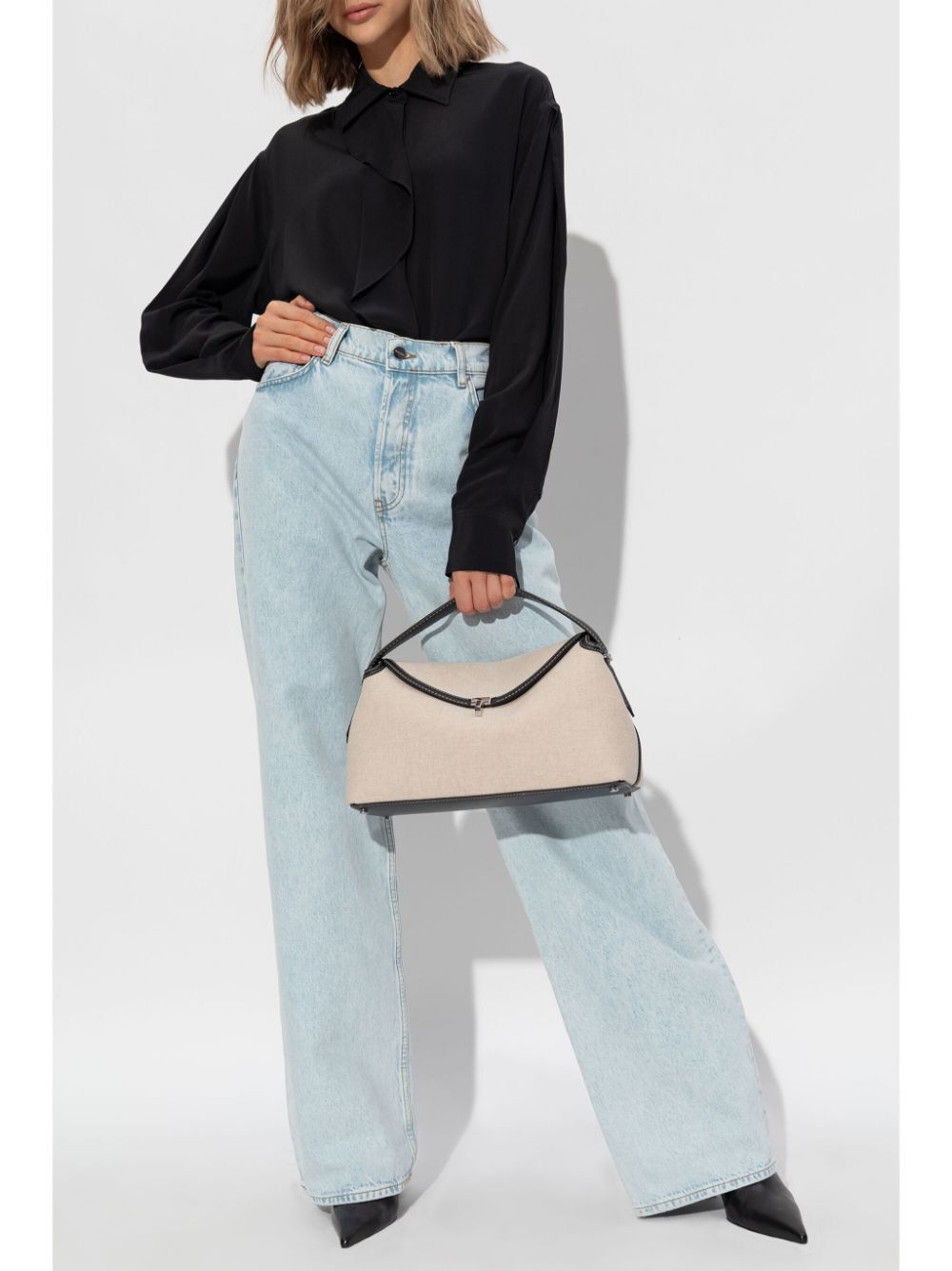 ASYMMETRIC RUFFLE BLOUSE
