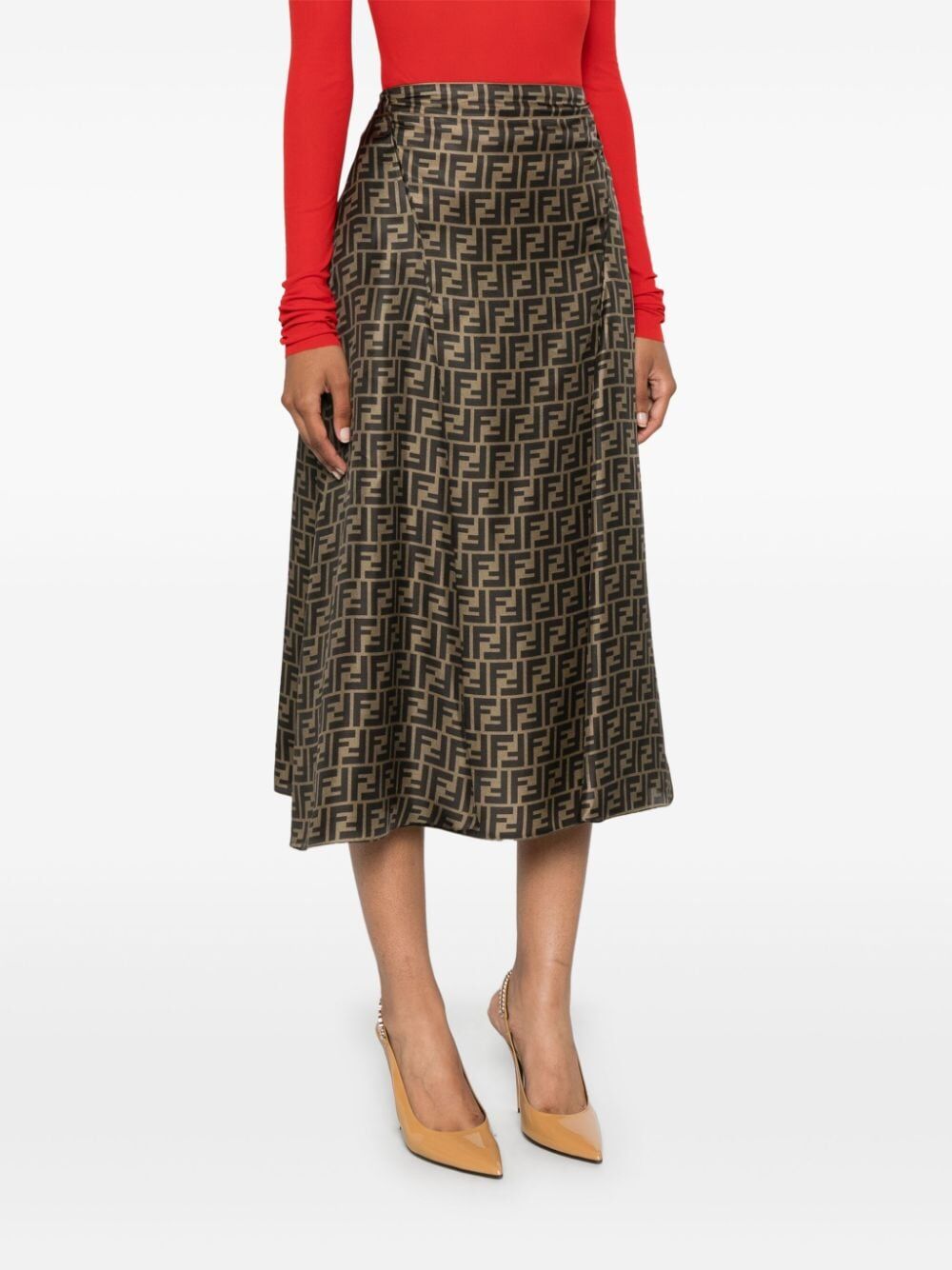GONNA VITA ALTA IN TWILL STAMPA FF