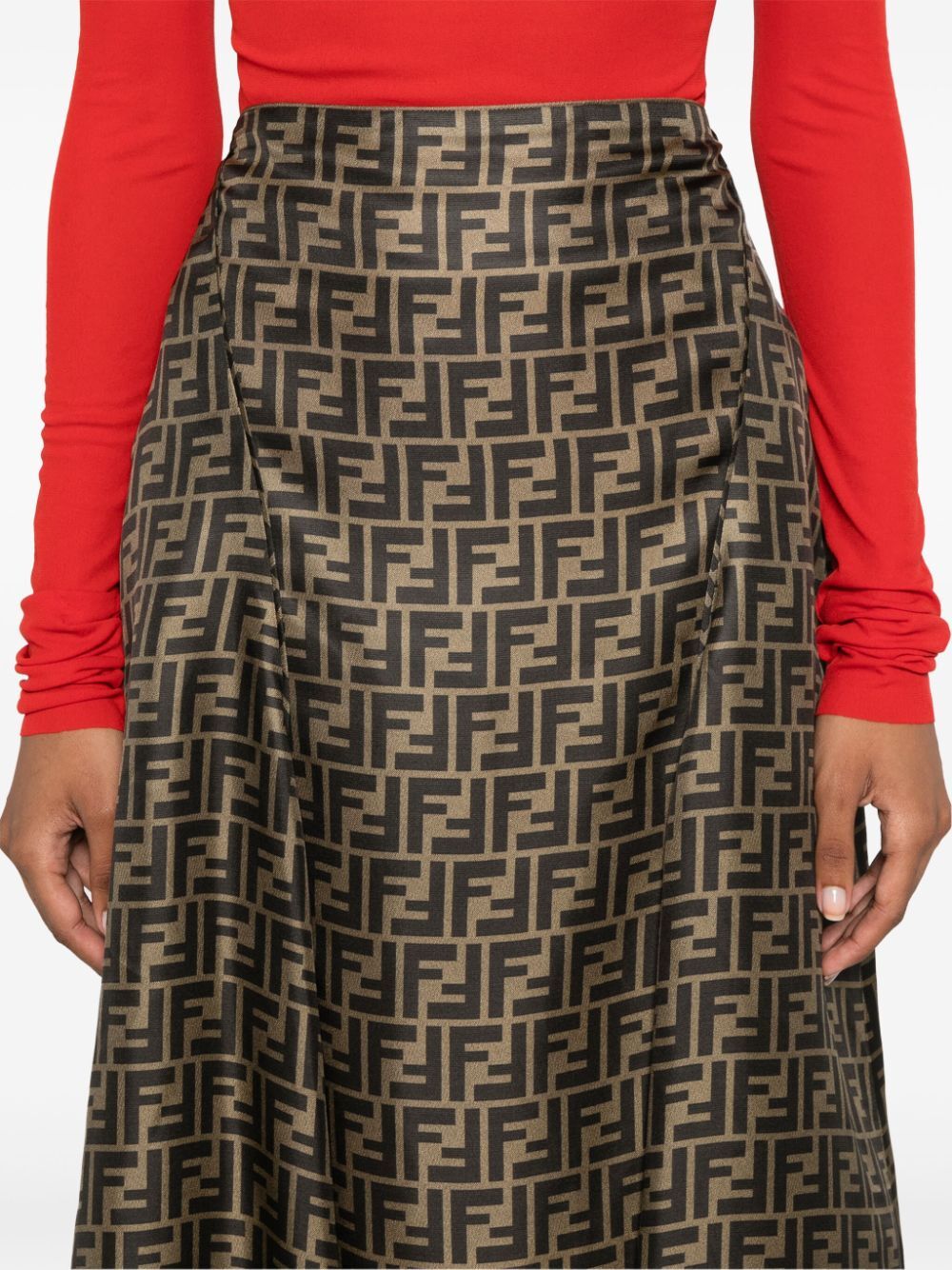 GONNA VITA ALTA IN TWILL STAMPA FF