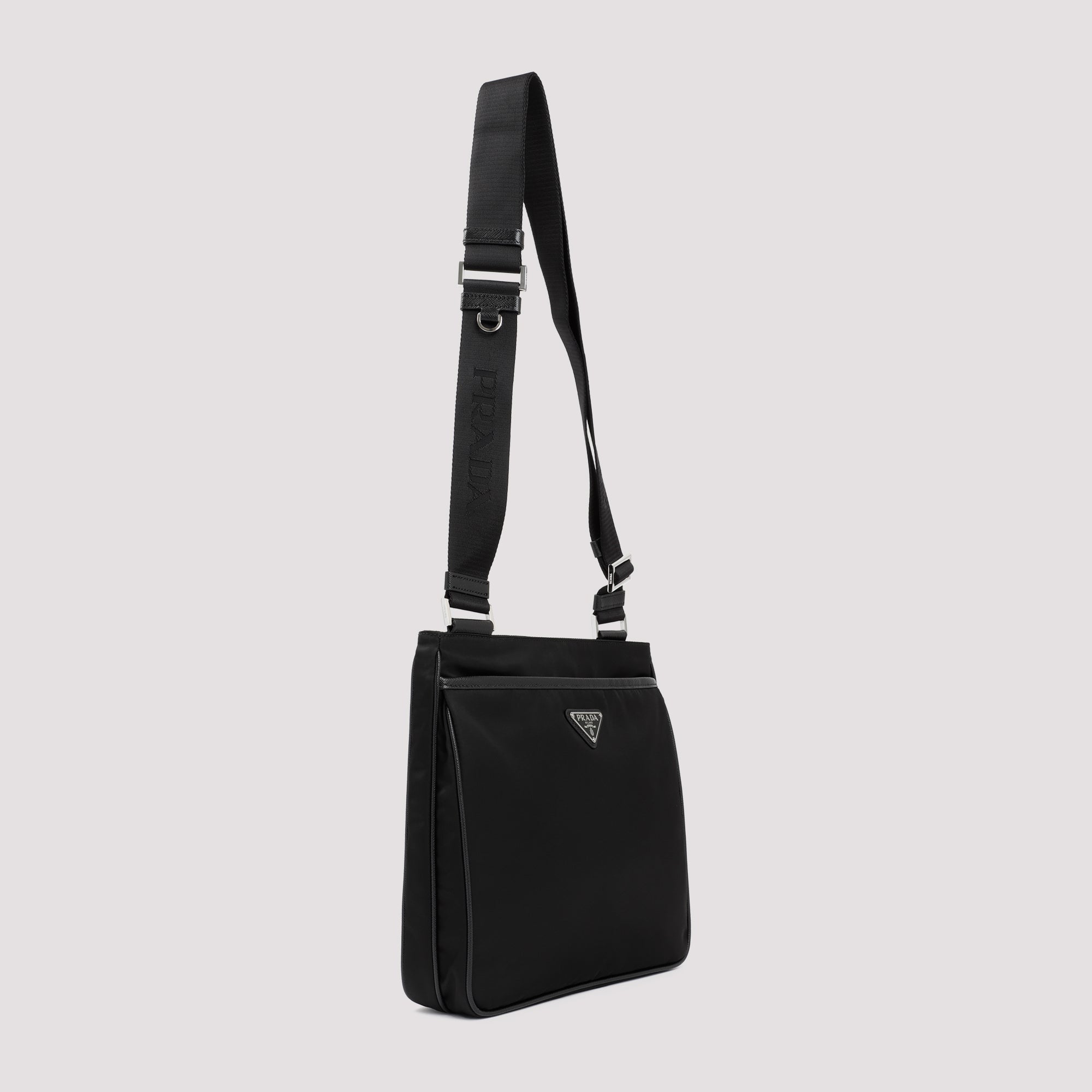 Re-Nylon and Saffiano shoulder bag