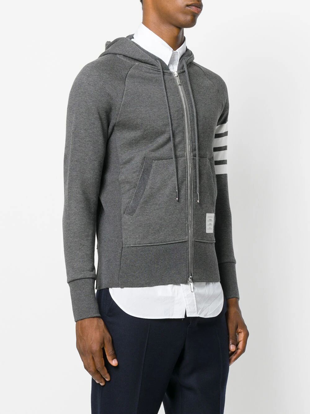 CLASSIC LOOPBACK 4-BAR ZIP HOODIE