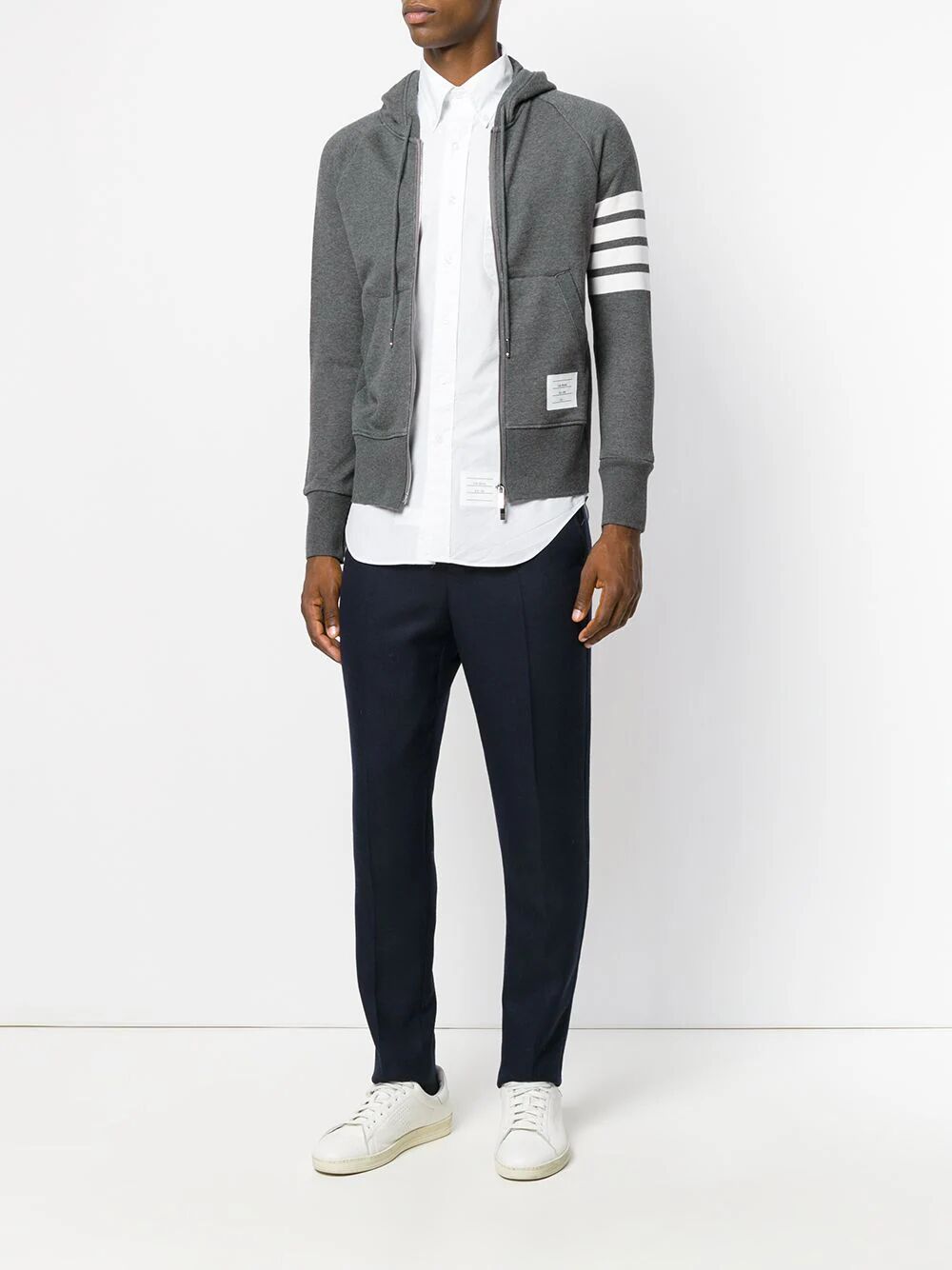 CLASSIC LOOPBACK 4-BAR ZIP HOODIE