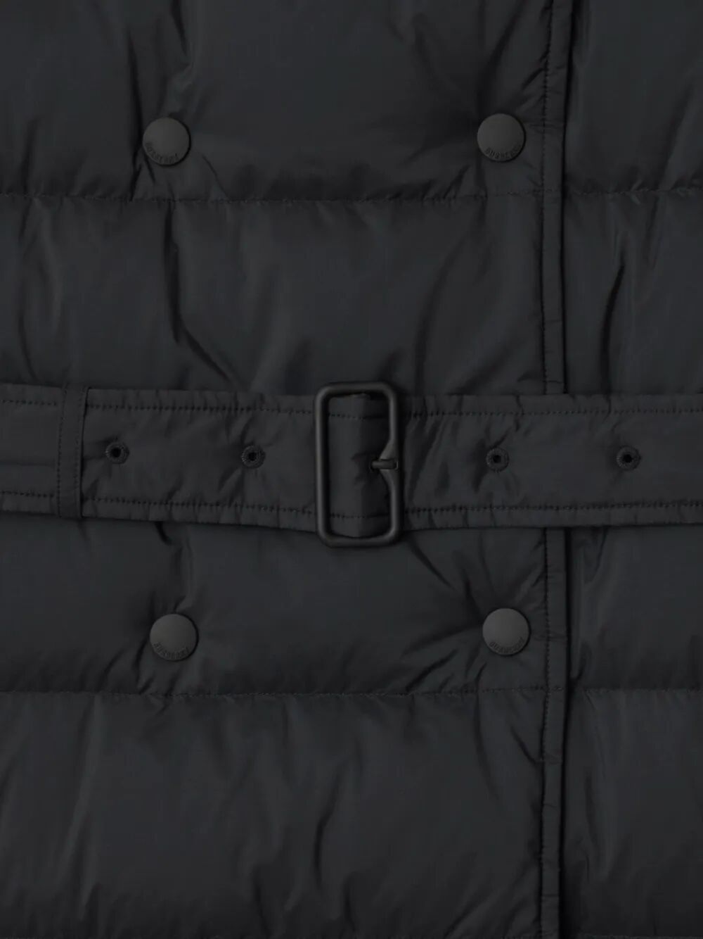 DOUBLE-BREASTED KENT LONG PUFFER COAT WITH BELT