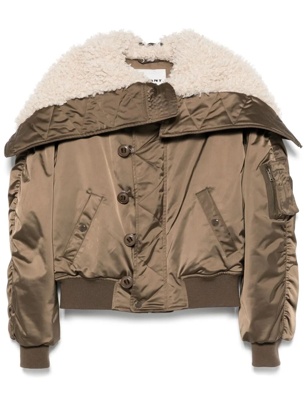 ELISA SHORT QUILTED SATIN COAT