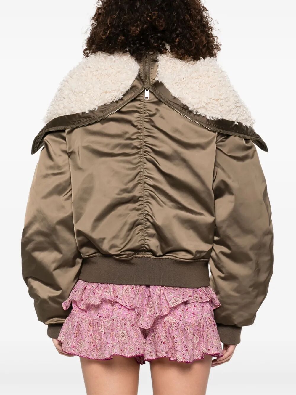 ELISA SHORT QUILTED SATIN COAT