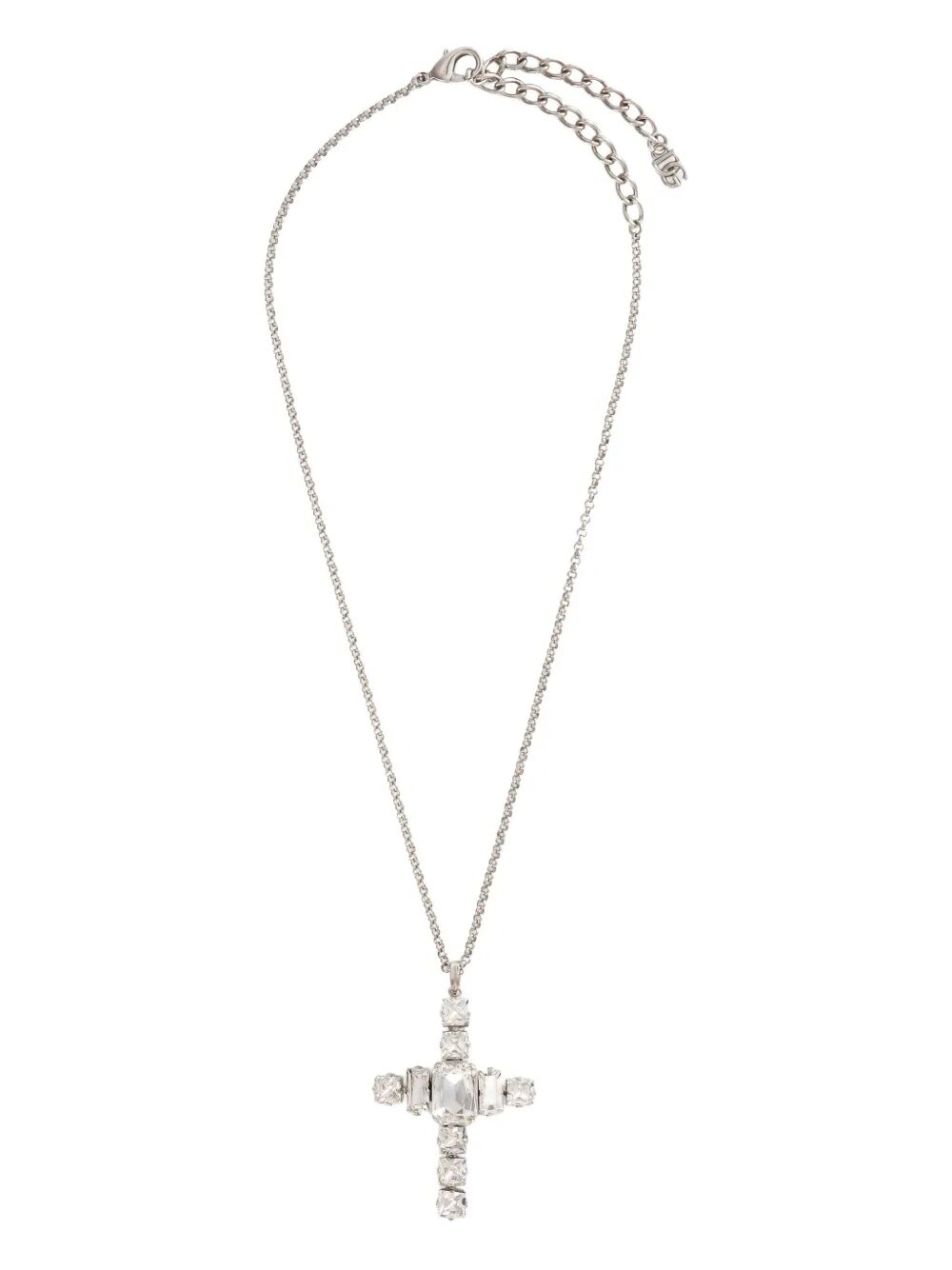 CROSS NECKLACE WITH RHINESTONES