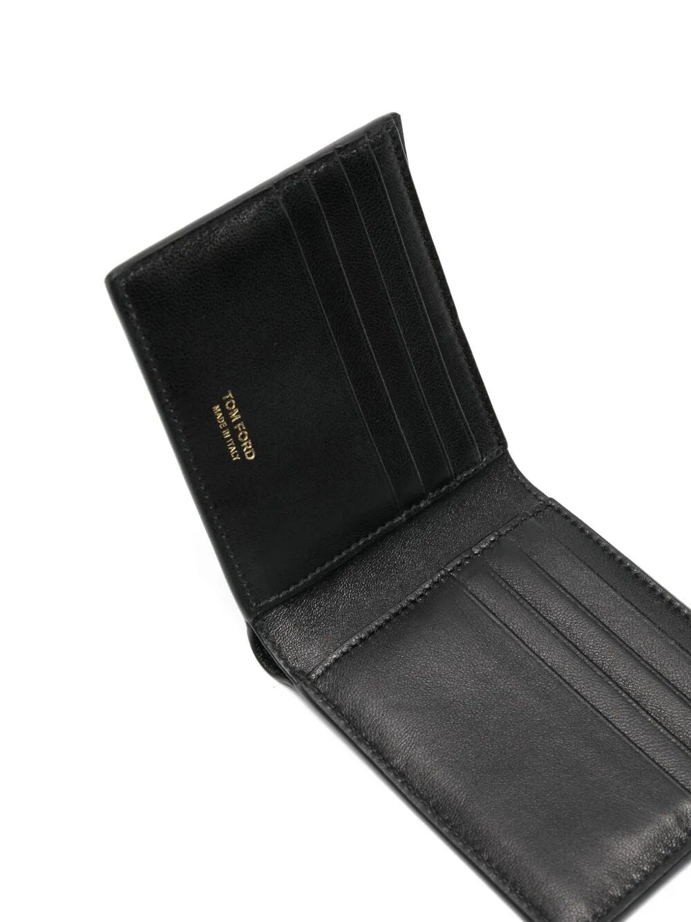 CROCODILE PRINT LEATHER BI-FOLD WALLET