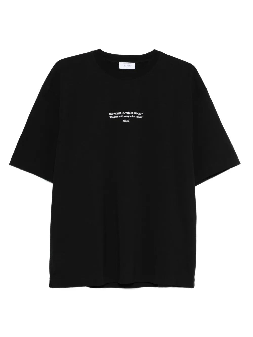 SLOGAN PRINT COTTON T-SHIRT