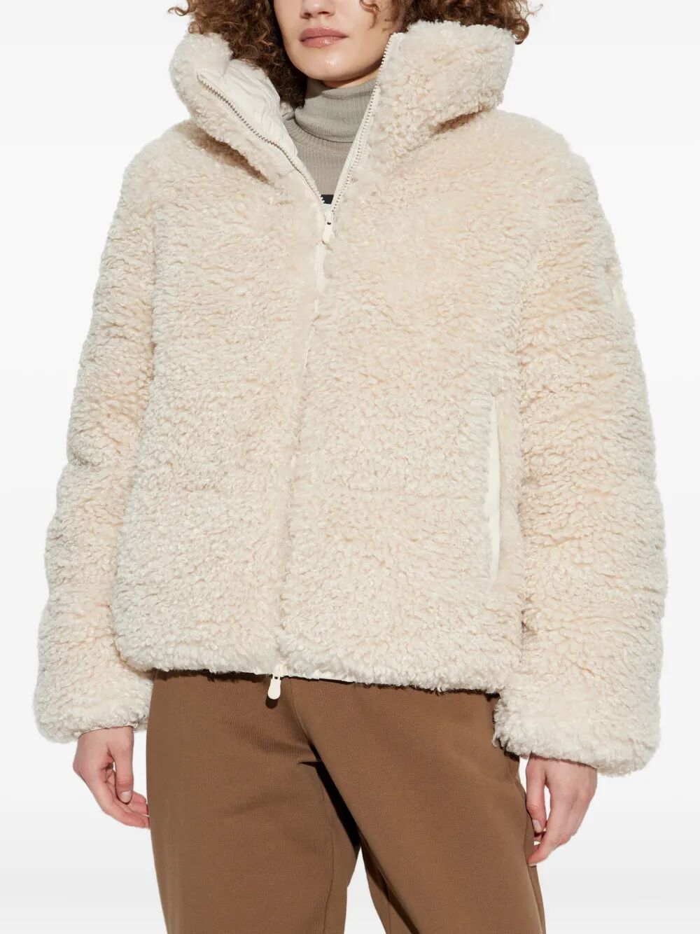 KENNIE SHEARLING DOWN JACKET