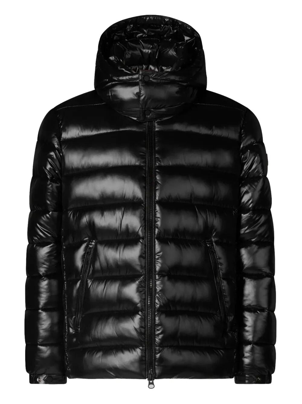 FLORIAN DOWN JACKET WITH LACQUERED FINISH AND REMOVABLE HOOD