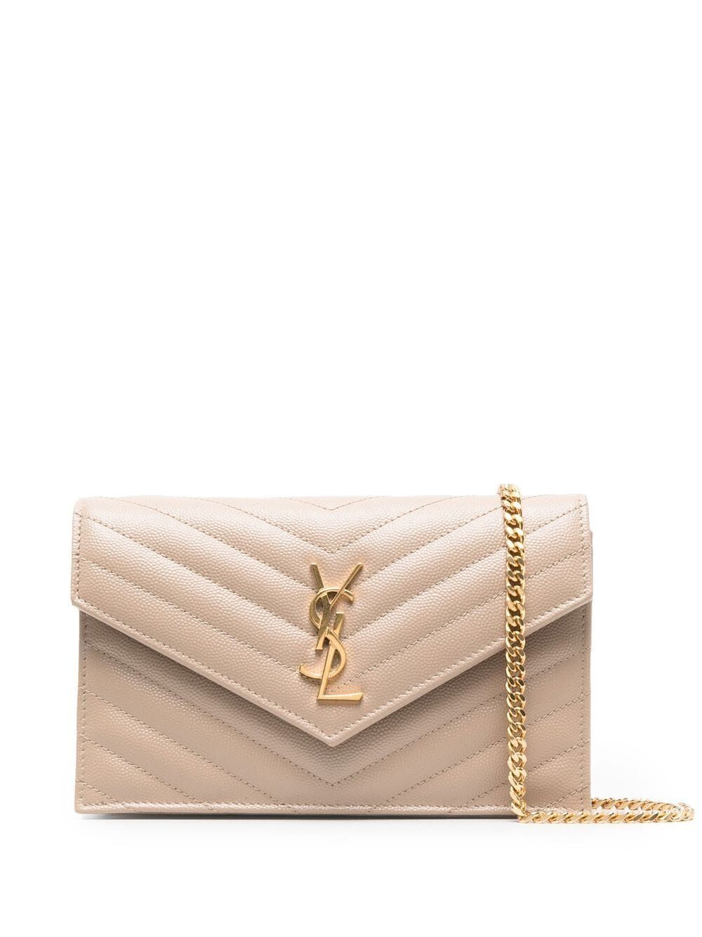 GRAIN DE POUDRE LEATHER CASSANDRE ENVELOPE CHAIN WALLET