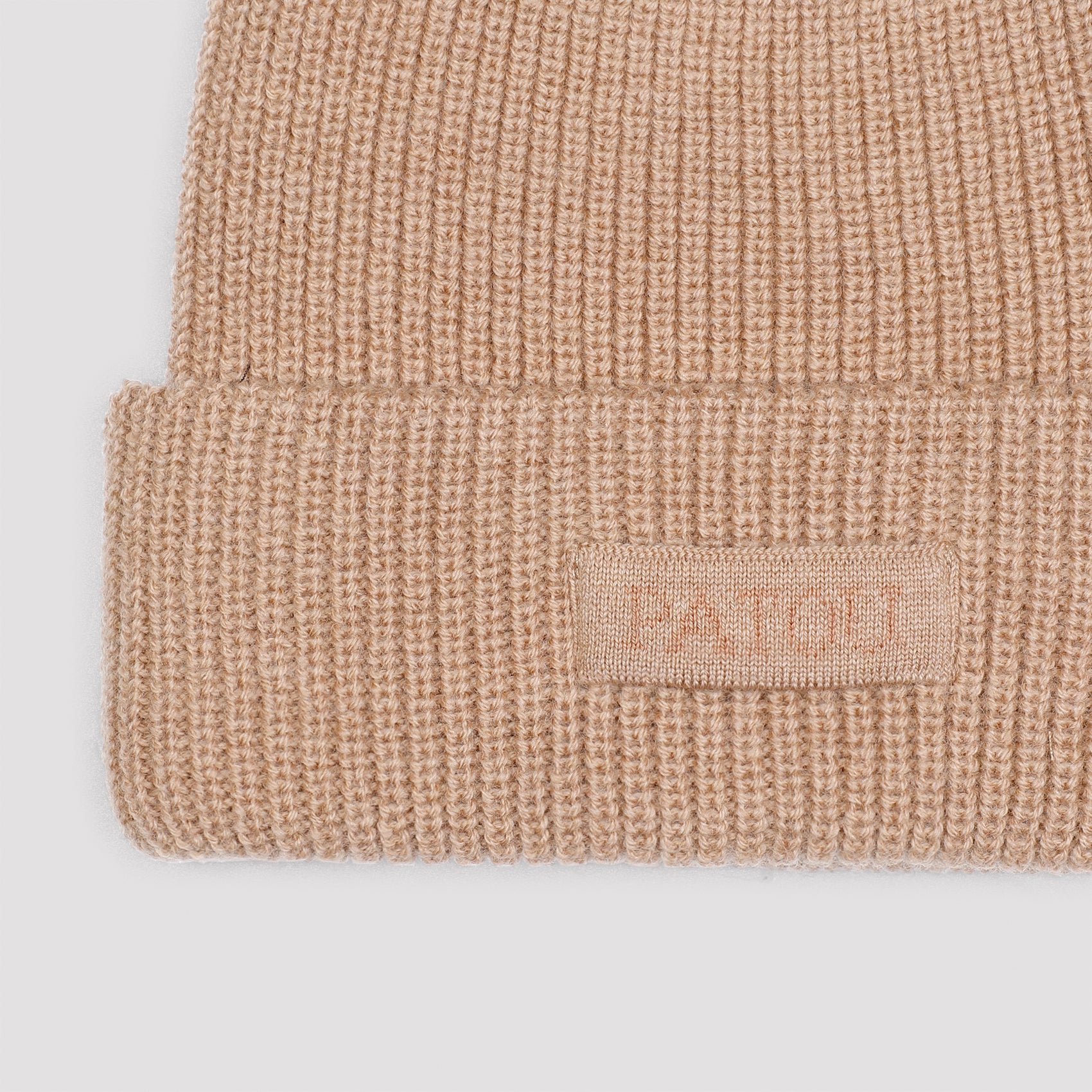 Knitted Ribbed Beanie Hat