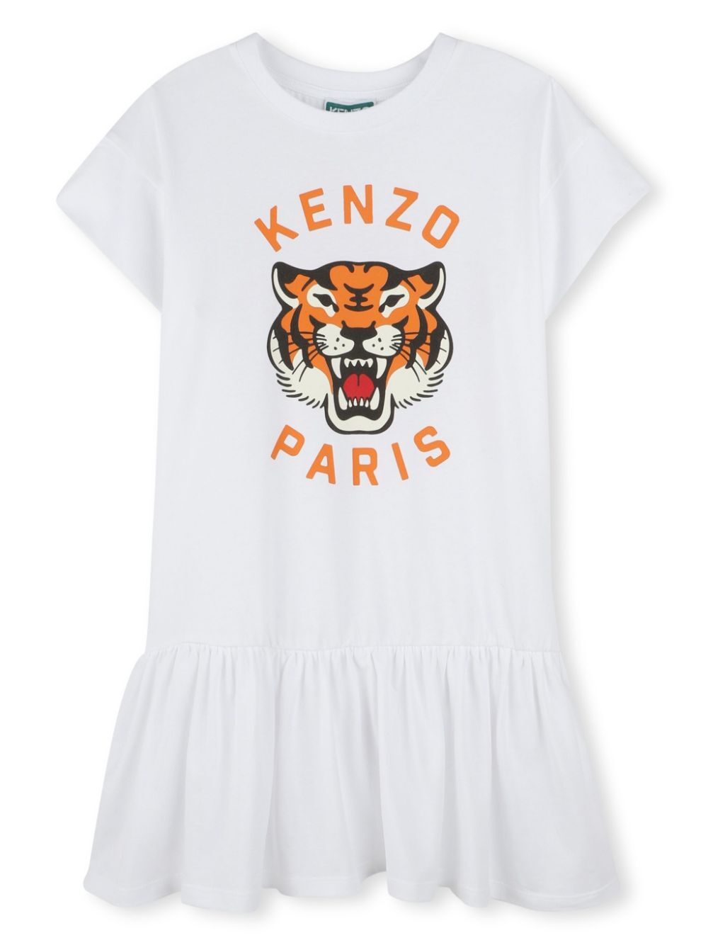 TIGER-PRINT COTTON DRESS