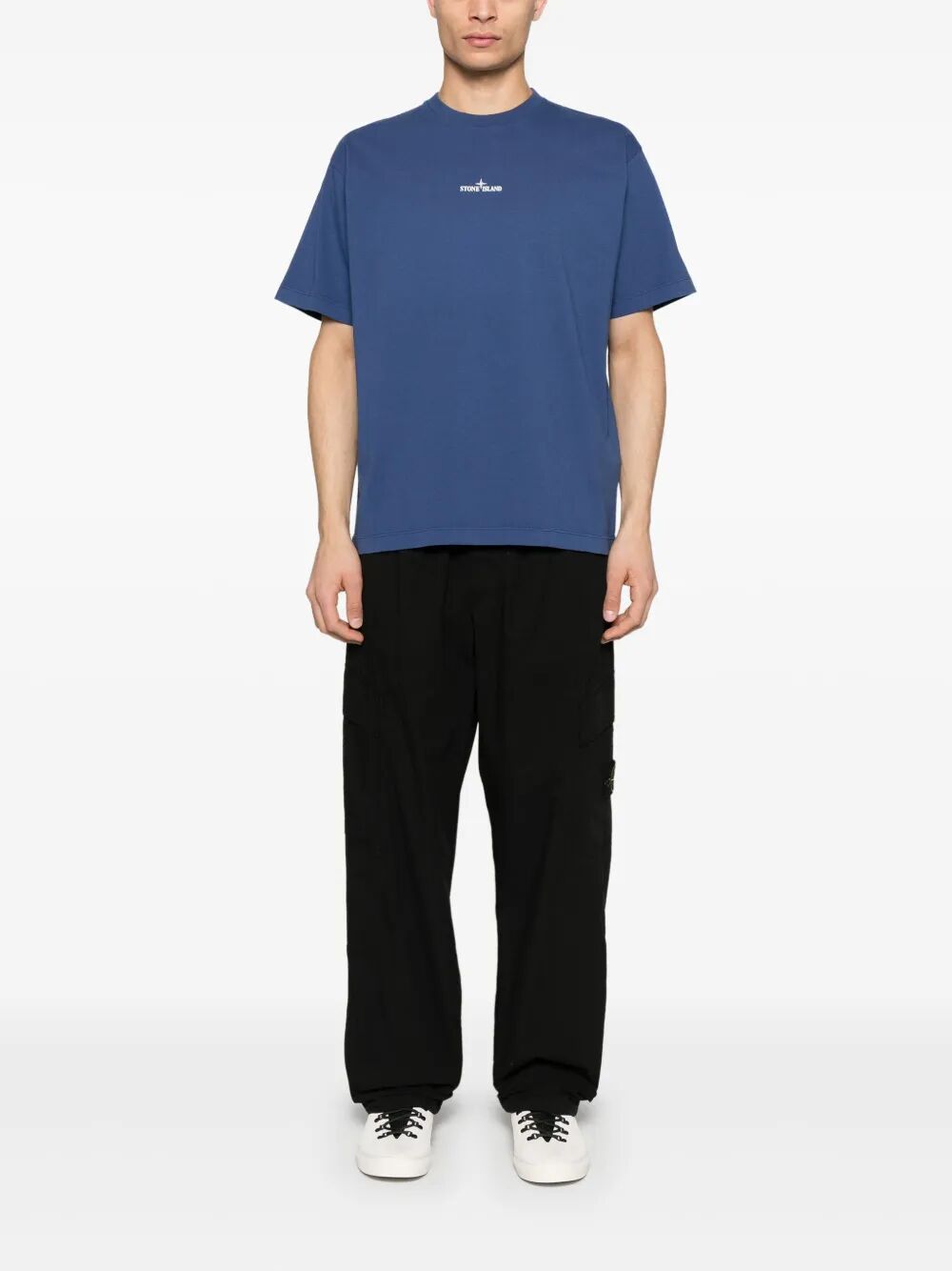 COMPASS CAMO PRINT COTTON T-SHIRT