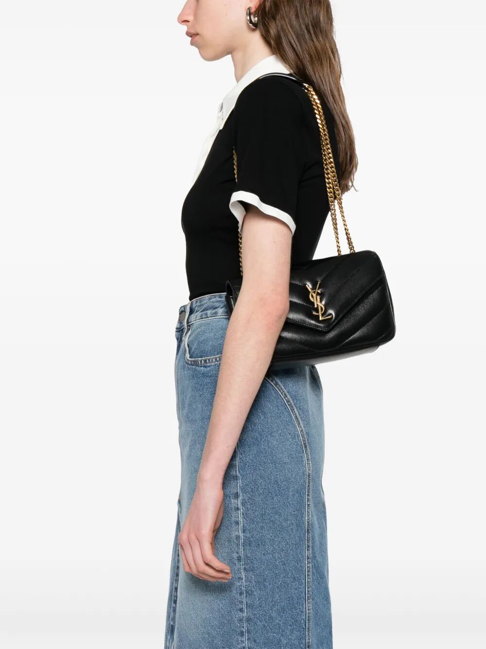 LOULOU SMALL BAG IN MATELASSÉ LAMBSKIN