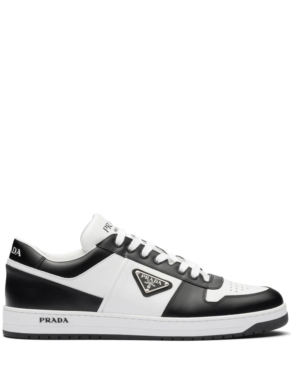 DOWNTOWN TWO-TONE LEATHER SNEAKERS