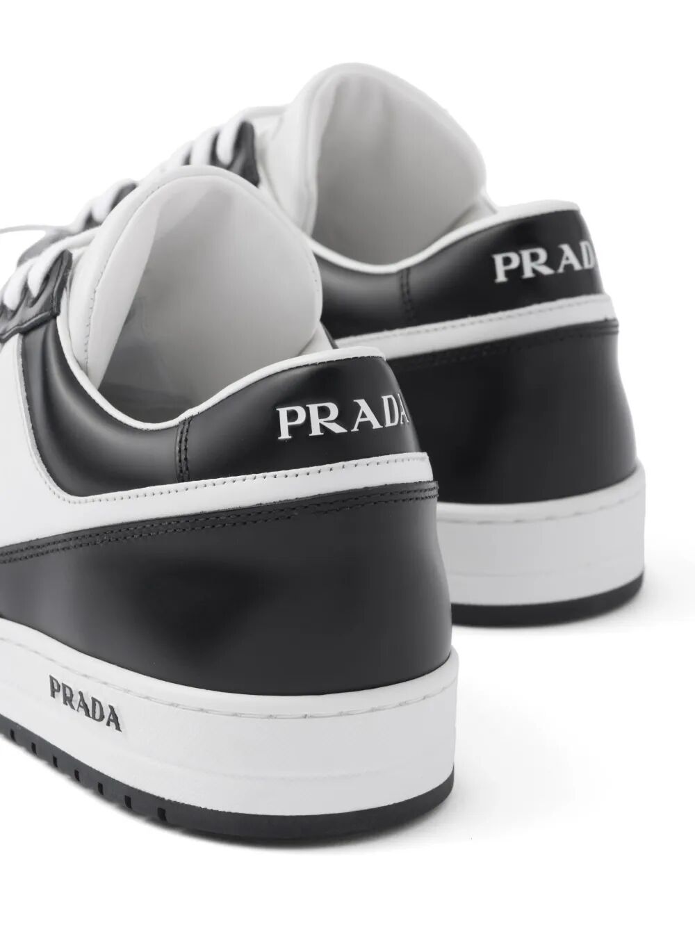 DOWNTOWN TWO-TONE LEATHER SNEAKERS