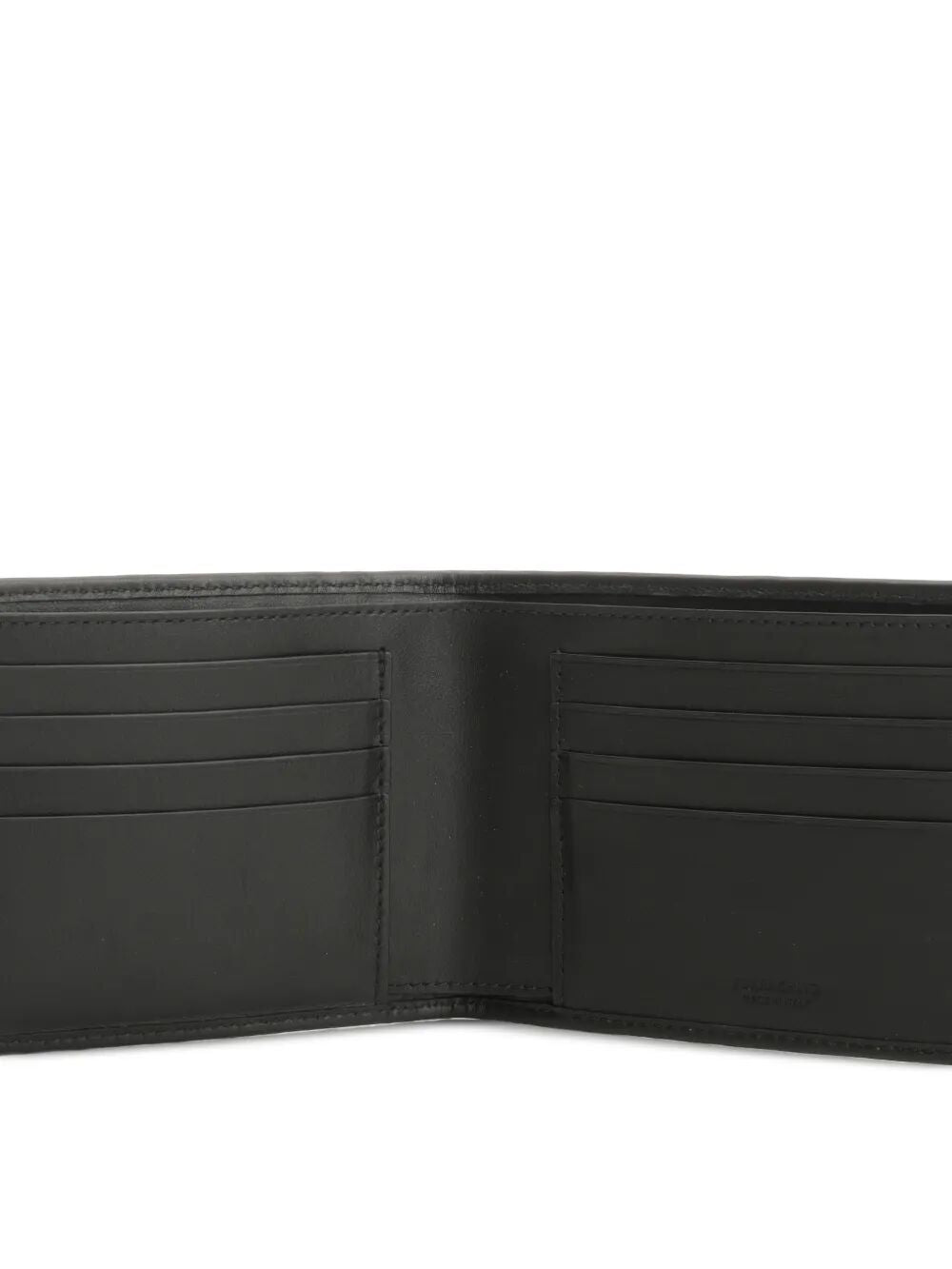 TWO-TONE WOVEN LEATHER BI-FOLD WALLET