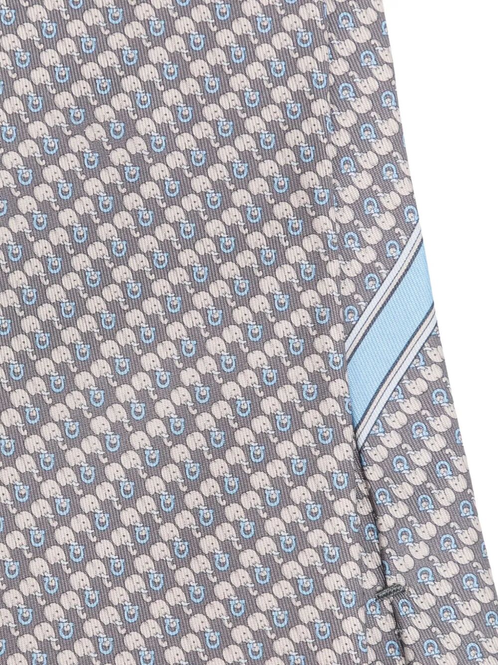 ARIS ELEPHANT-PRINT SILK TIE