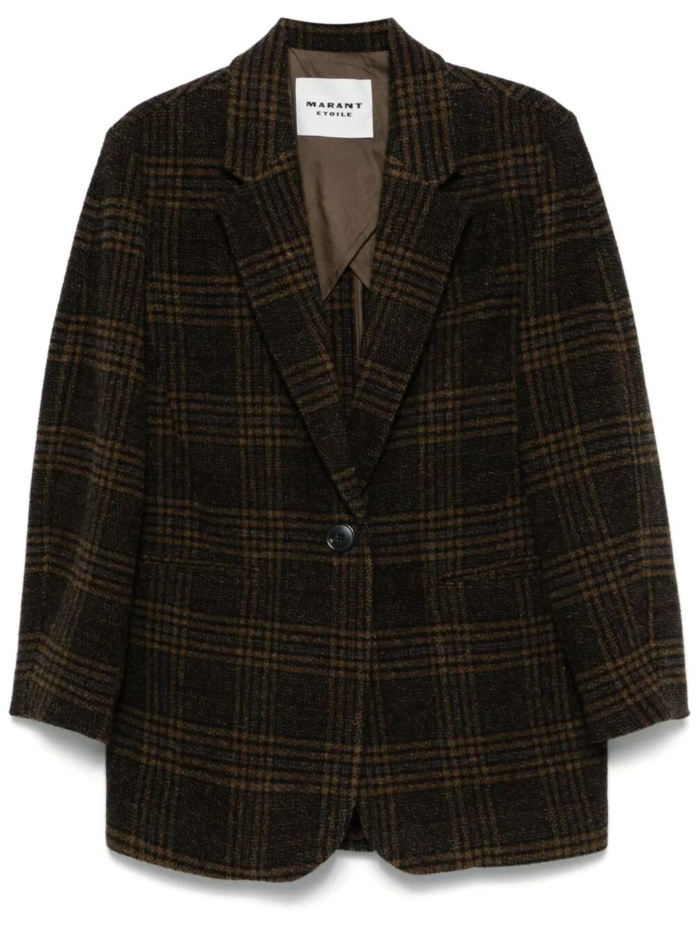 GESINA CHECK WOOL SUIT JACKET