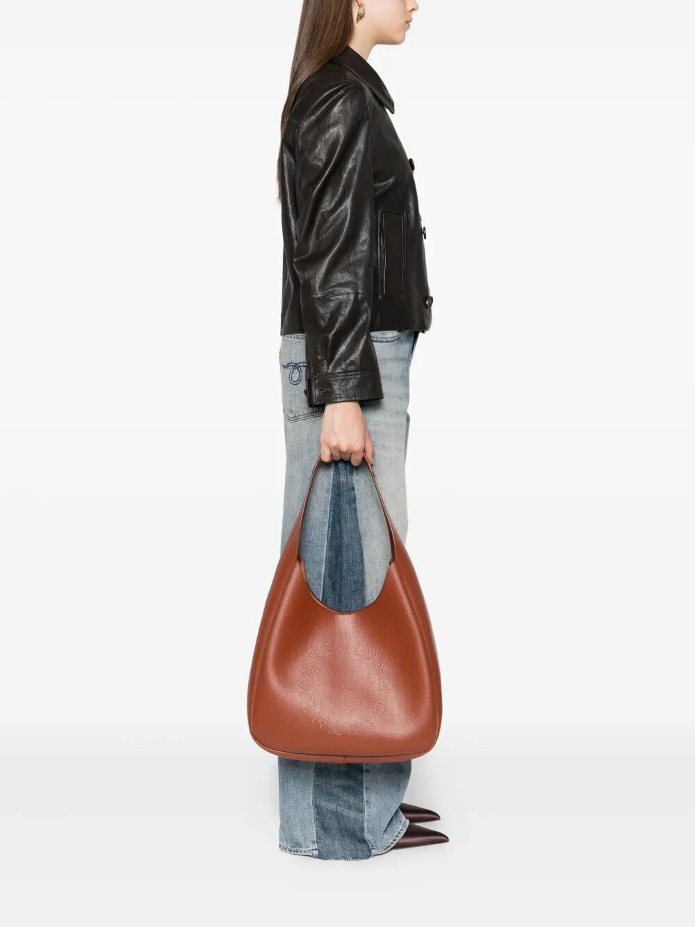 LOGO SLOUCHY HOBO TOTE BAG