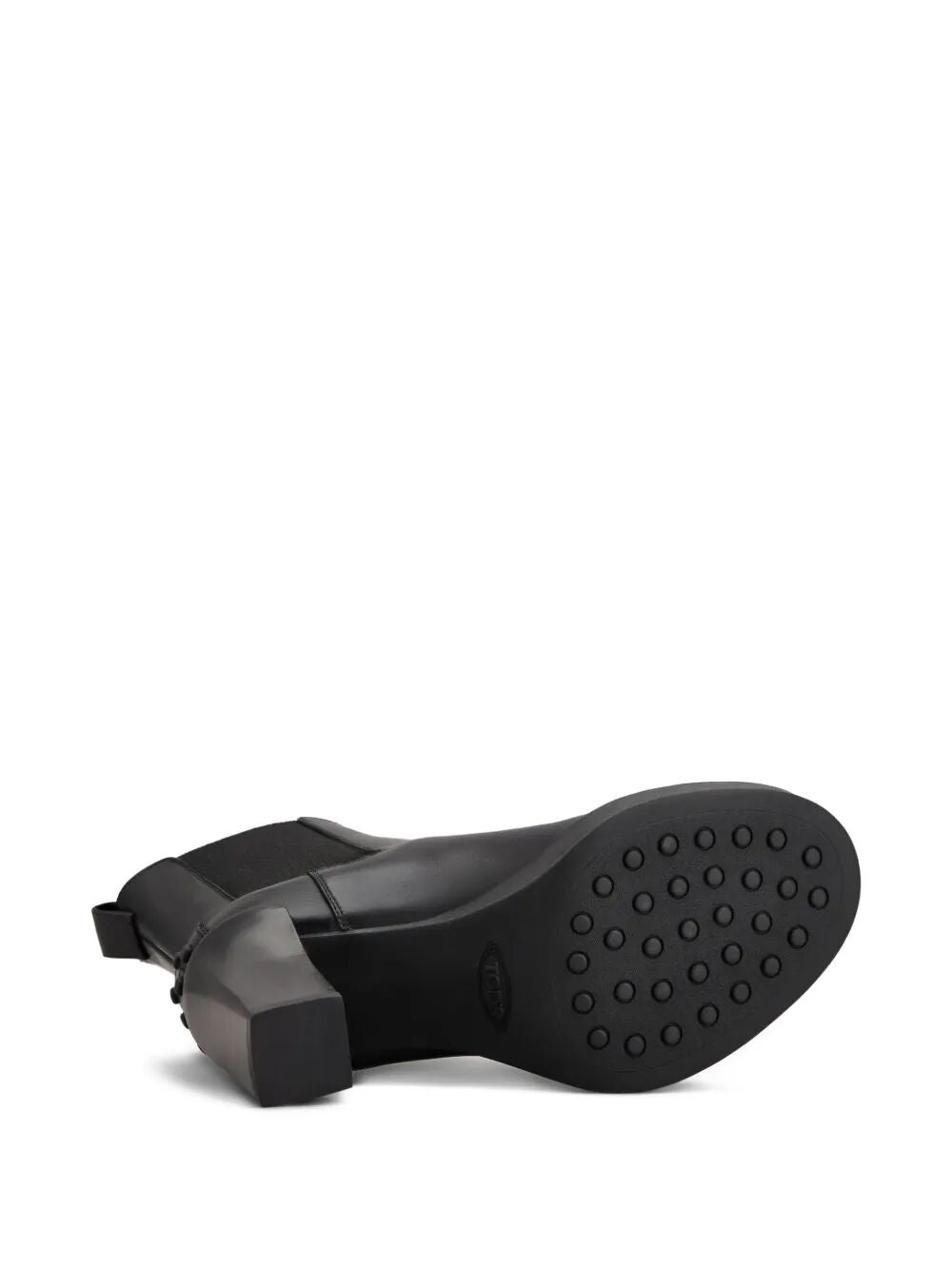 LEATHER HEELED CHELSEA ANKLE BOOTS