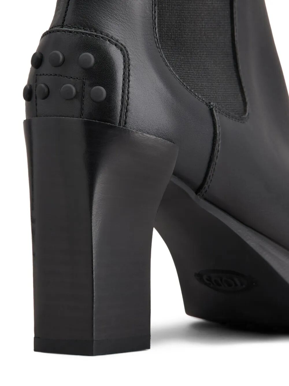 LEATHER HEELED CHELSEA ANKLE BOOTS