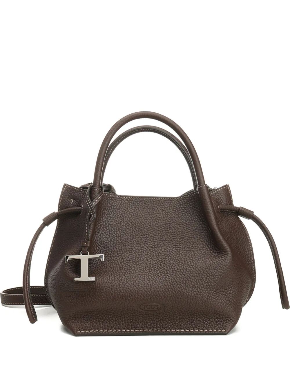 LEATHER SMALL BUCKET BAG