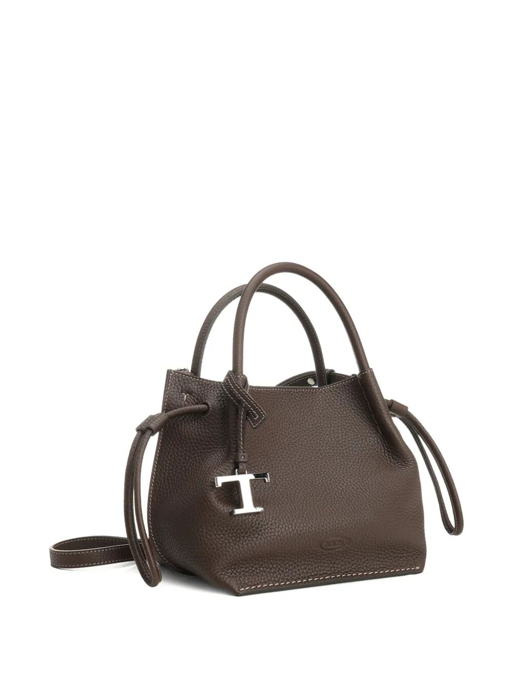 LEATHER SMALL BUCKET BAG