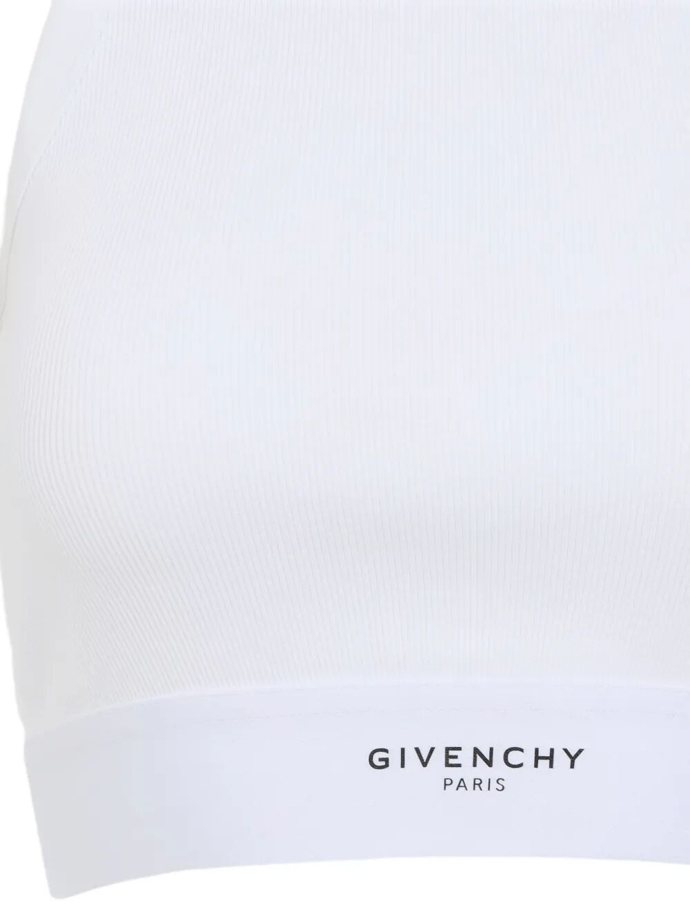 CROPPED TANK TOP IN COTTON WITH GIVENCHY BAND
