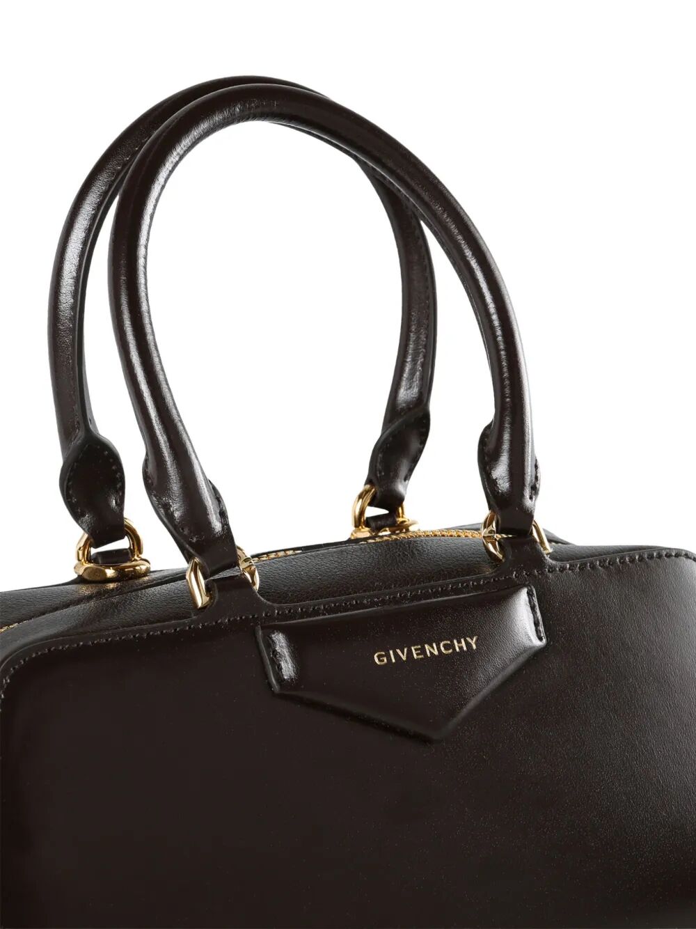 SMALL ANTIGONA EAST-WEST BOX LEATHER BAG