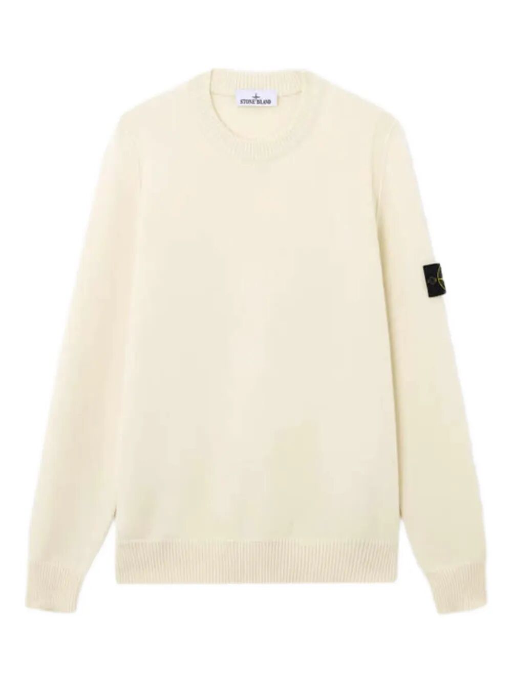 CREW NECK WOOL SWEATER WITH REVERSE STITCH DETAILS