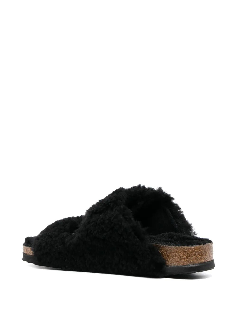 ARIZONA BIG BUCKLE SHEARLING SANDALS