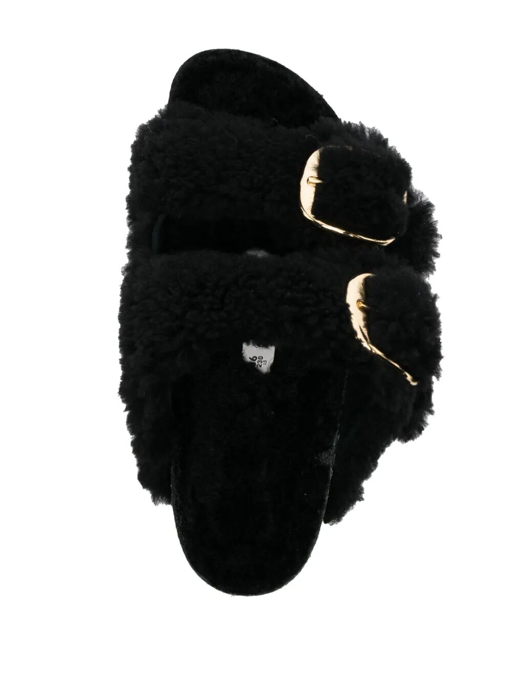ARIZONA BIG BUCKLE SHEARLING SANDALS
