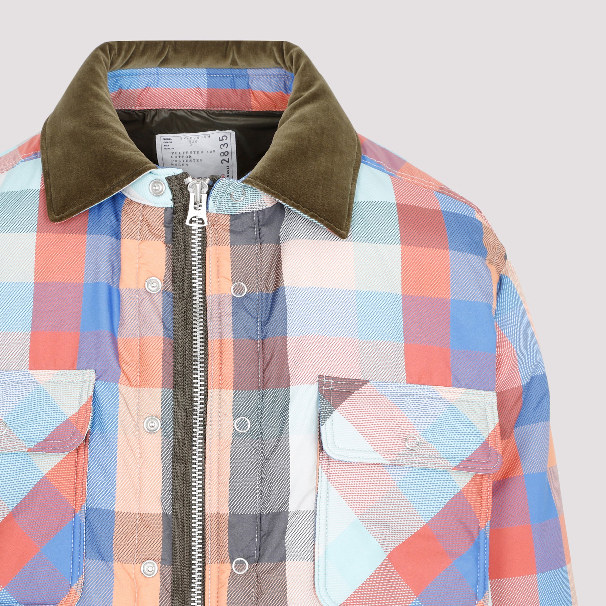 Plaid Padded Blouson