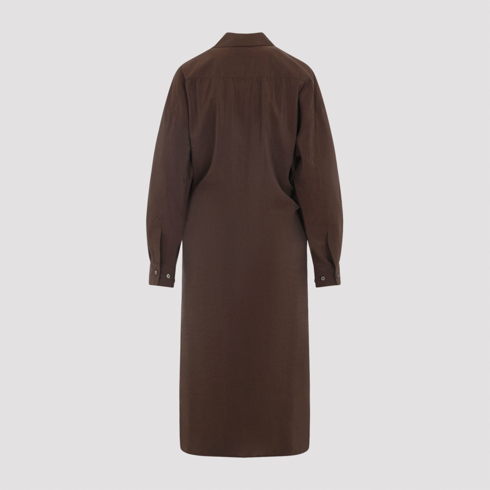 Straight Collar Twisted Dress