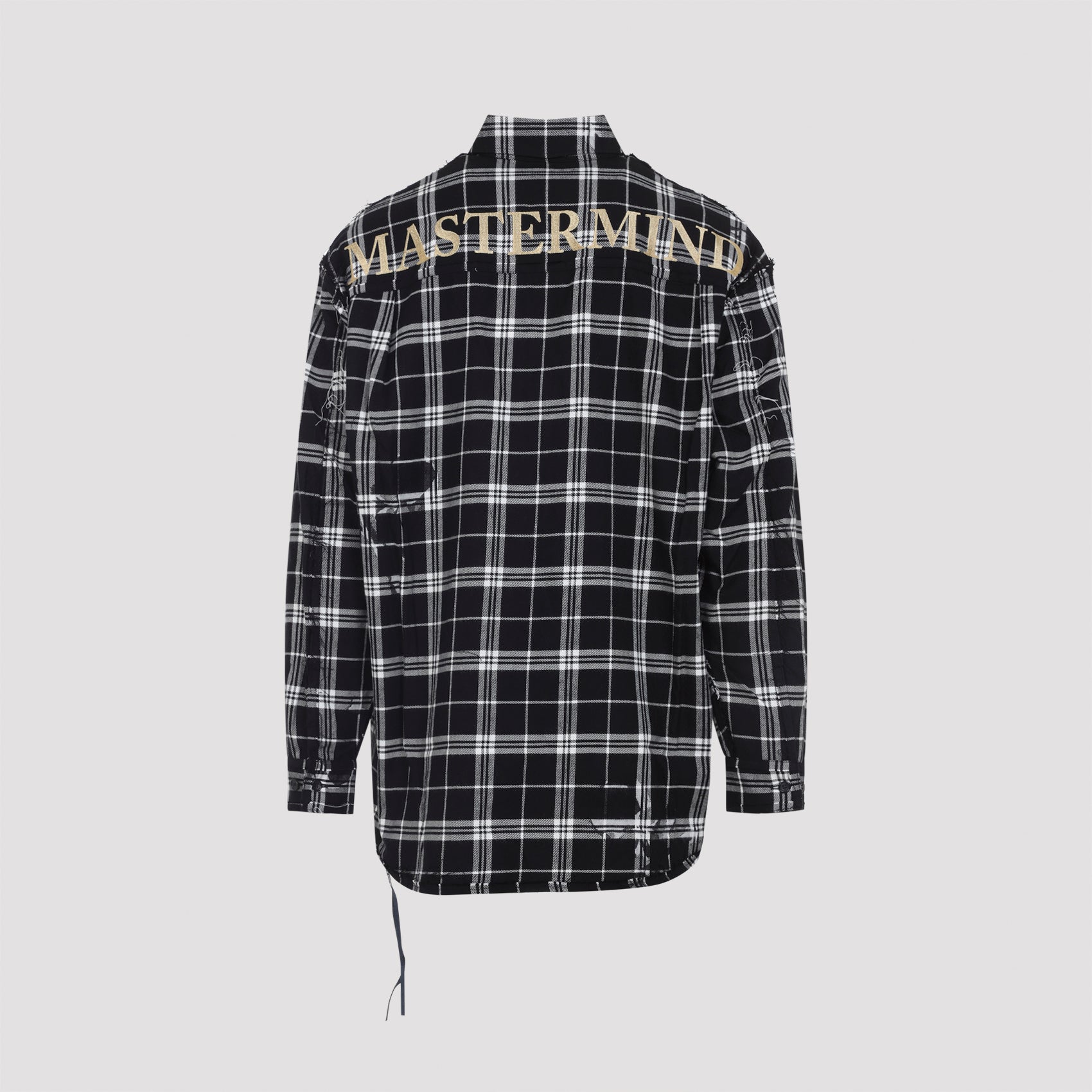 Reversible Raw Edge Plaid Shirt