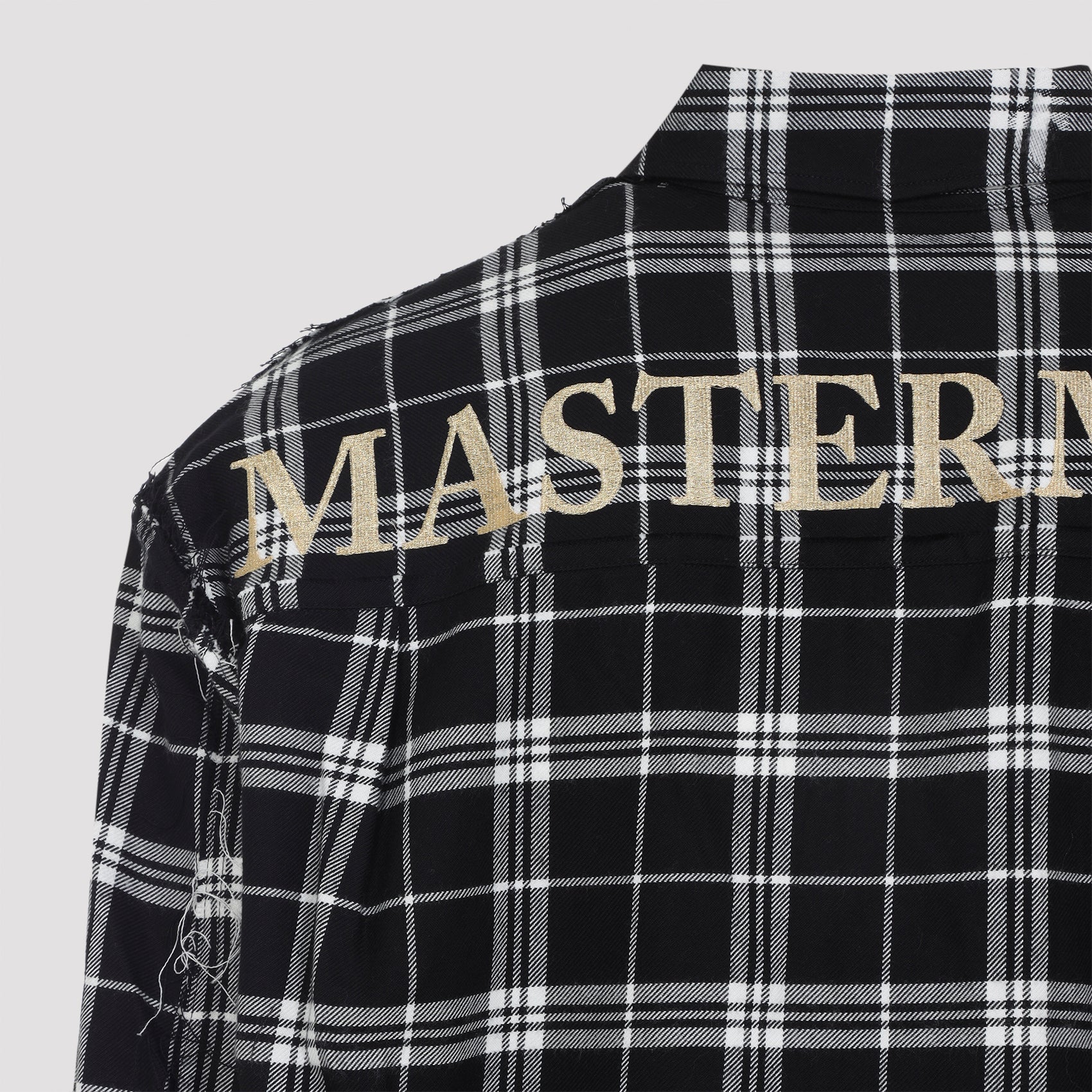 Reversible Raw Edge Plaid Shirt