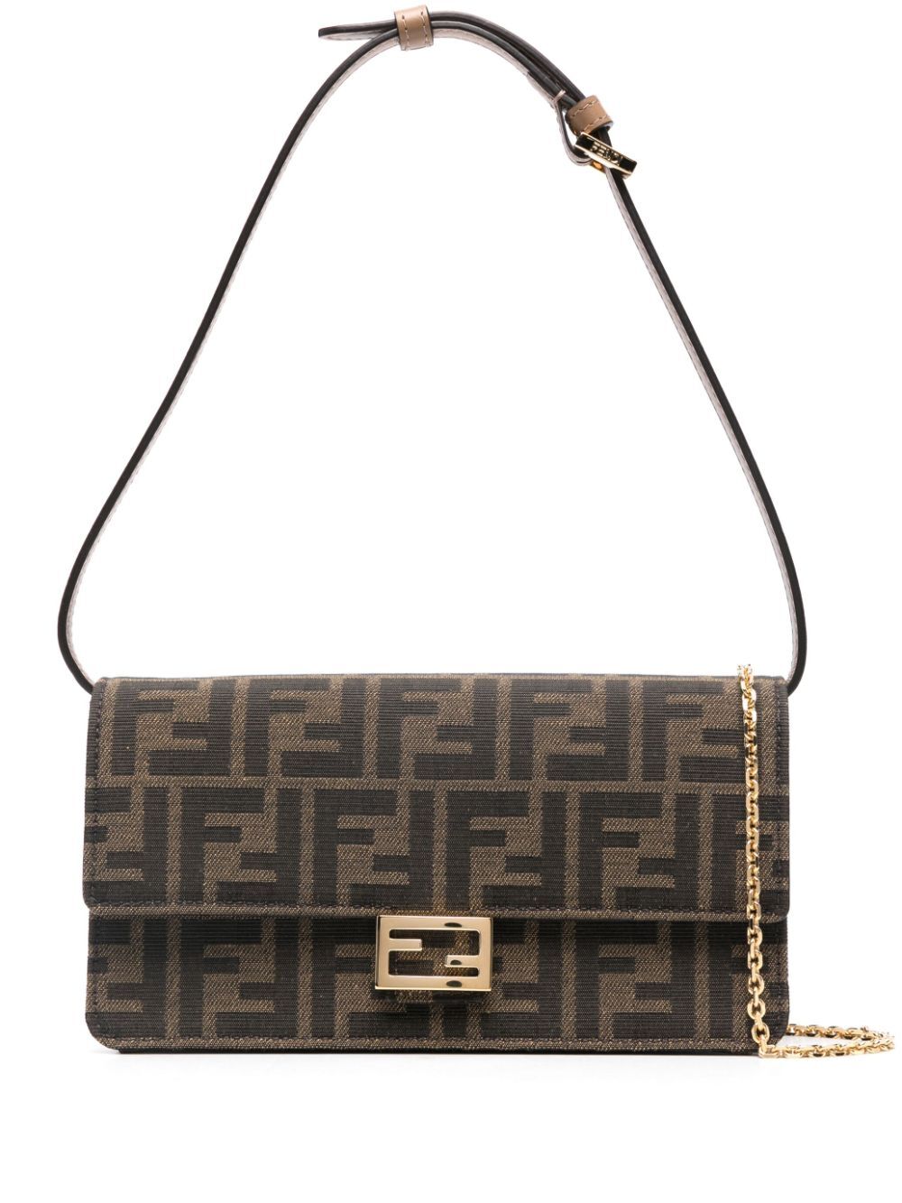 WALLET ON CHAIN FF JACQUARD BAGUETTE