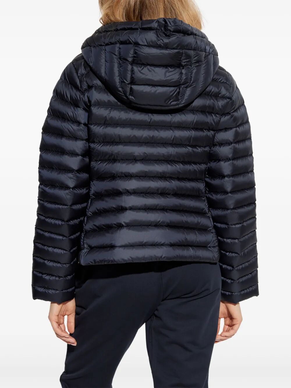 IGE HOODED LIGHTWEIGHT SHORT DOWN JACKET